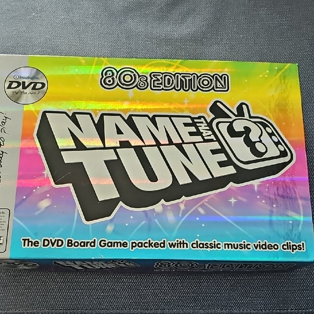 VINTAGE Name That Tune 80s Edition DVD Board Game Music Video Retro Family